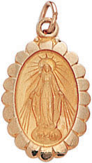 14KY OVAL MEDAL 5/8