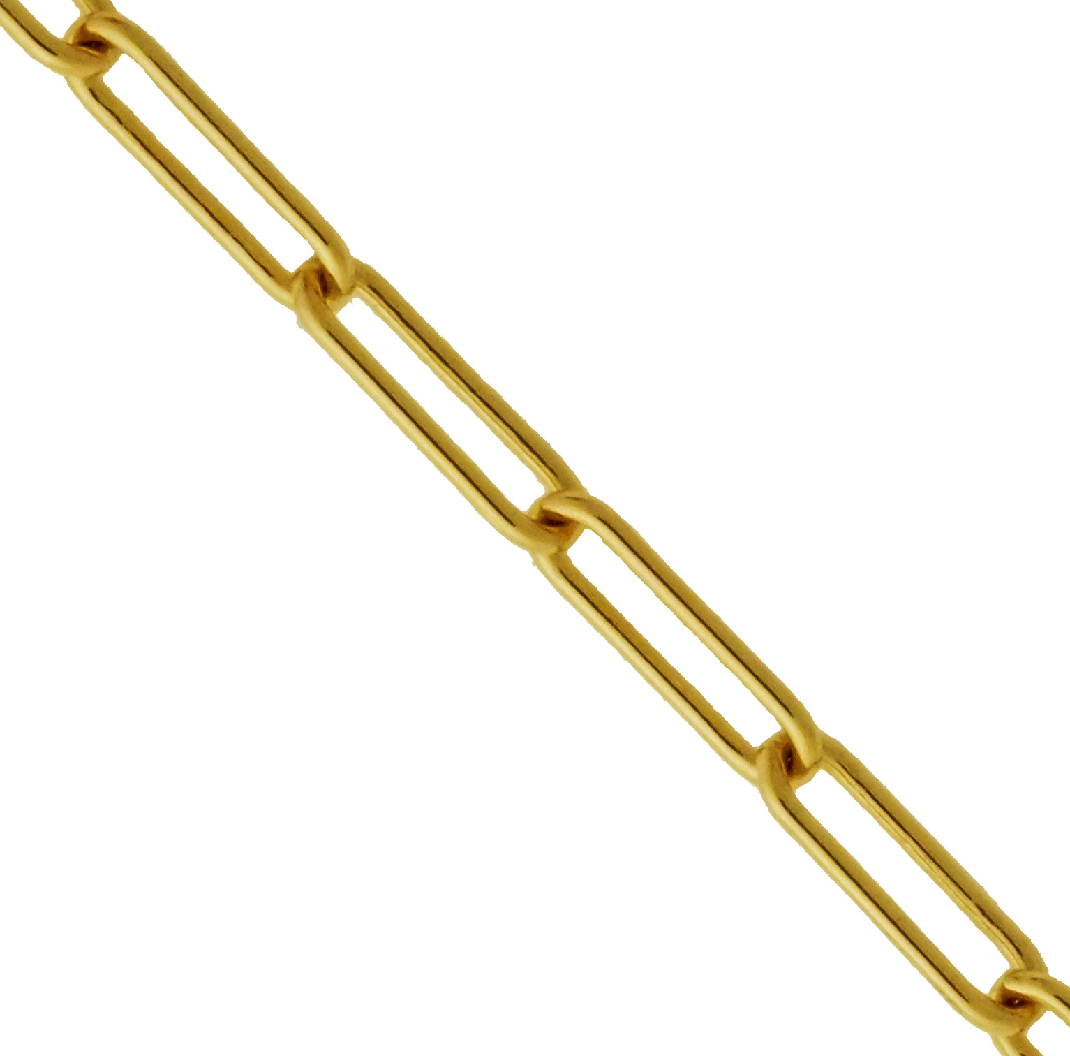 18KY TRACE CHAIN ROUND WIRE 3.5x11.5mm