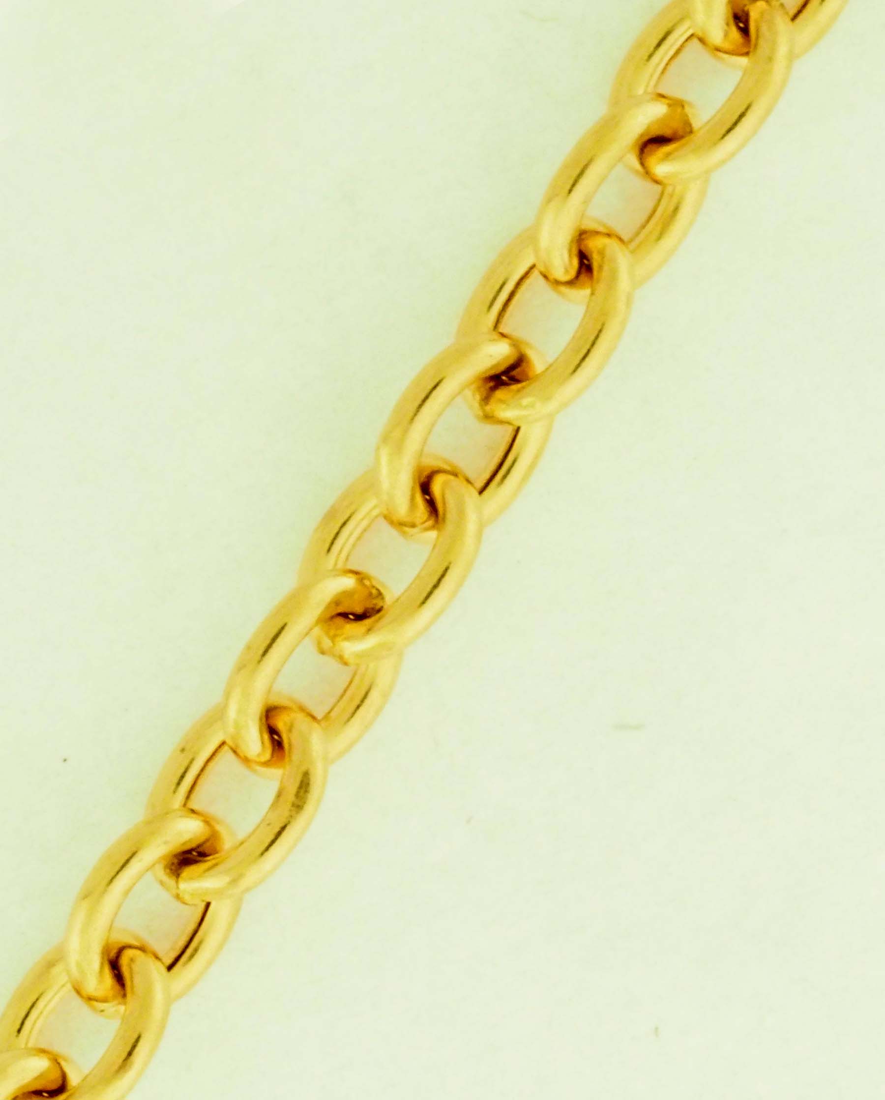 14KY HOLLOW OVAL CABLE CHAIN 4.8mm