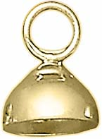 18KY SHINY CAP W/LG RING 12mm