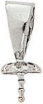 PLAT WIDE BAIL W/FLUTED CUP 5mm