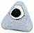 14KW TRIANGLE PEARL CAP W/ BAR
