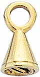 14KY CONE PEARL CAP W/ BAR 3mm