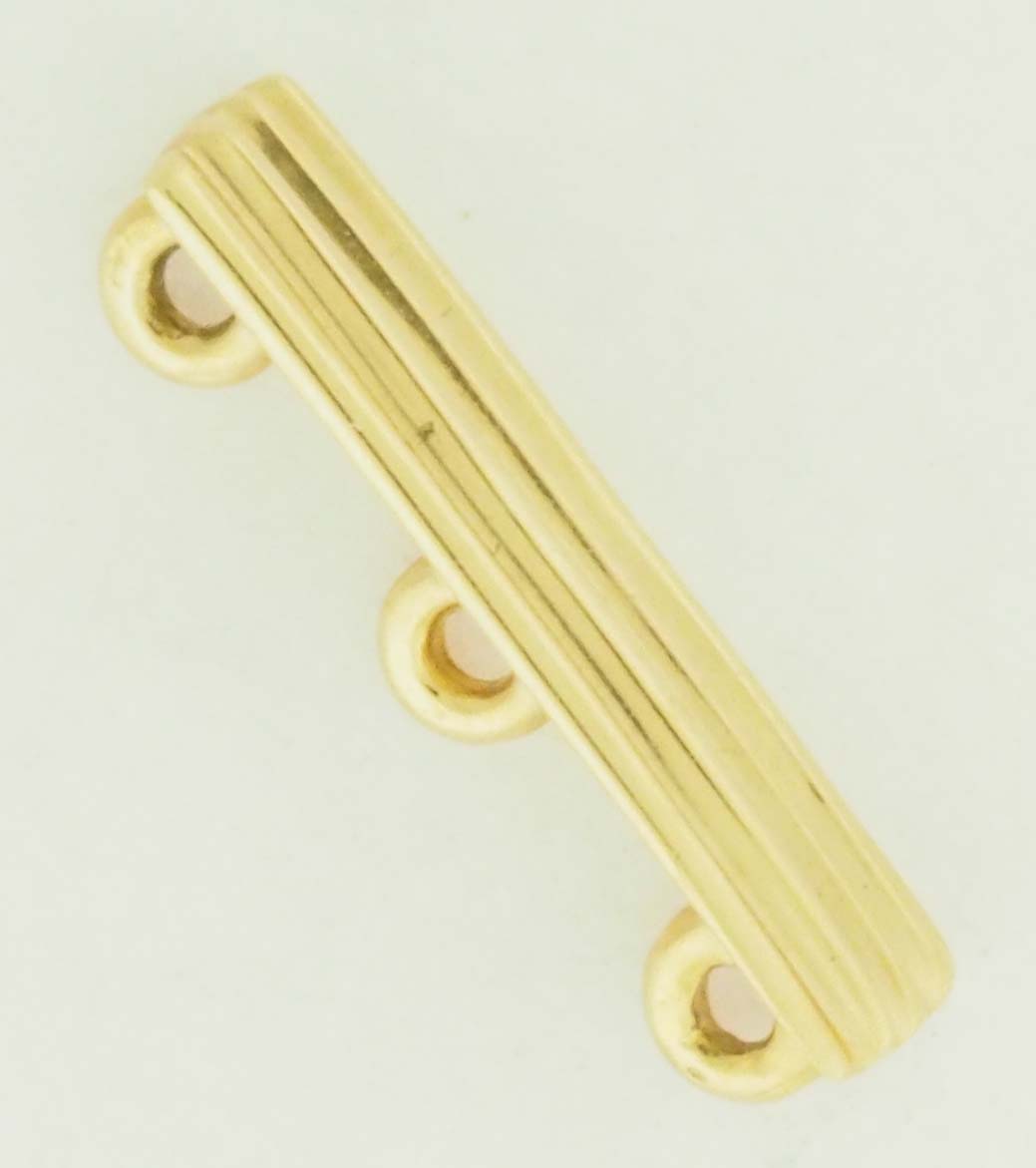 14KY PEARL SPACER 3 STRANDS