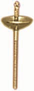 14KY THREADED POST W/CUP & PEG 6mm