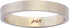 PLAT FLAT WDG BAND 3mm SZ 10