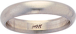 18KY 1/2RD COMFORT FIT WD BAND 4mm SZ 10