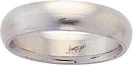 18KY 1/2RD COMFORT FIT WD BAND 5mm SZ 10