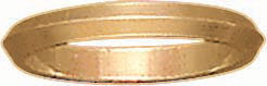 14KY KNIFE EDGE WDG BAND 2mm SZ 4