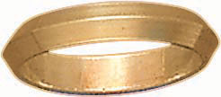 18KY KNIFE EDGE WDG BAND 4mm SZ 11