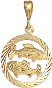 14KY ZODIAC PISCES 02/20 TO 03/20